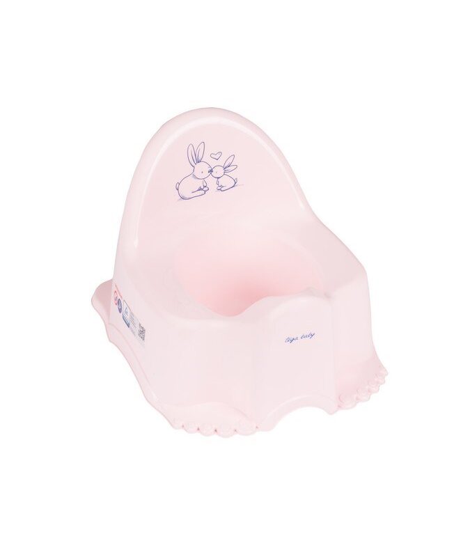Hrajúci detský nočník Bunny ružový