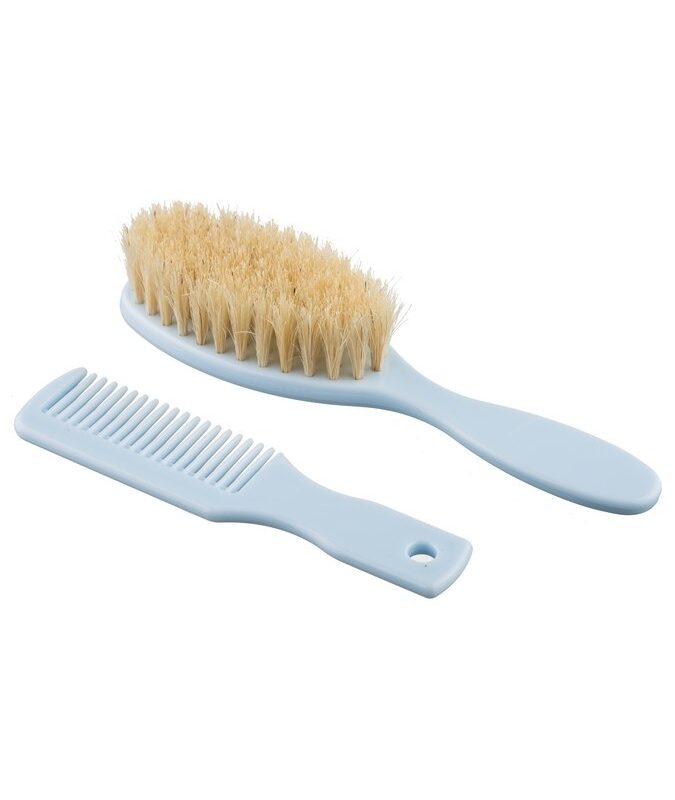 Kefka a hrebienok s prírodným vlasom Akuku modrý