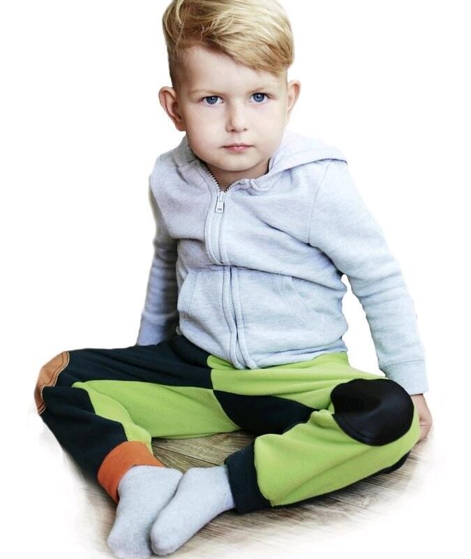 Detské flicáky VG malinovo-antracitové