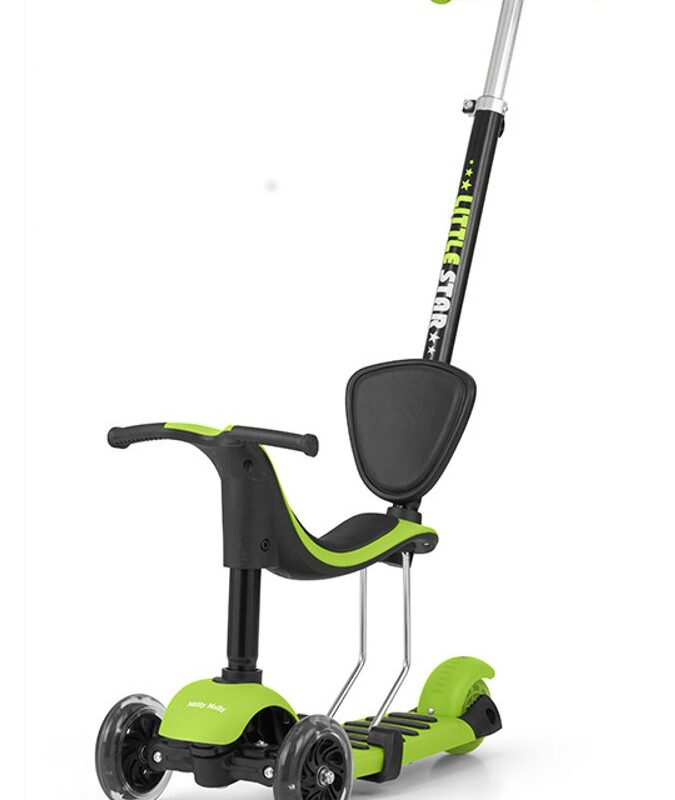 Detská kolobežka Milly Mally Little Star green