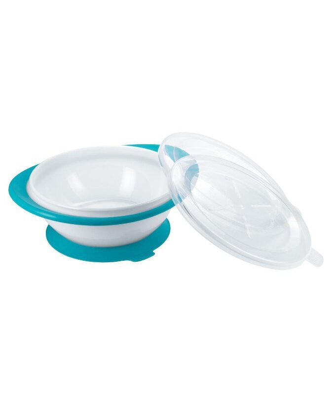 Detská miska s prísavkou Easy Learning NUK tyrkysová