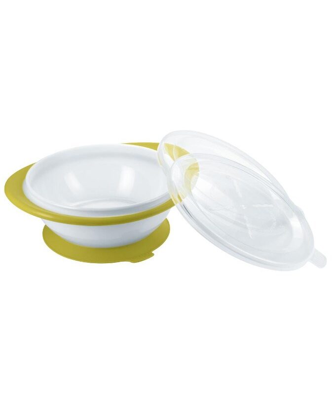 Detská miska s prísavkou Easy Learning NUK zelená