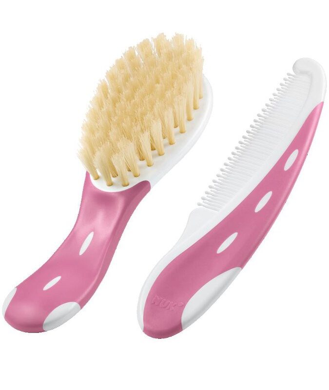 Kefka a hrebienok na vlasy Nuk ružový
