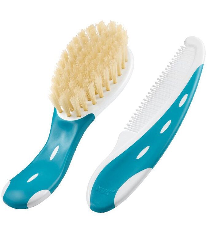 Kefka a hrebienok na vlasy Nuk modrý