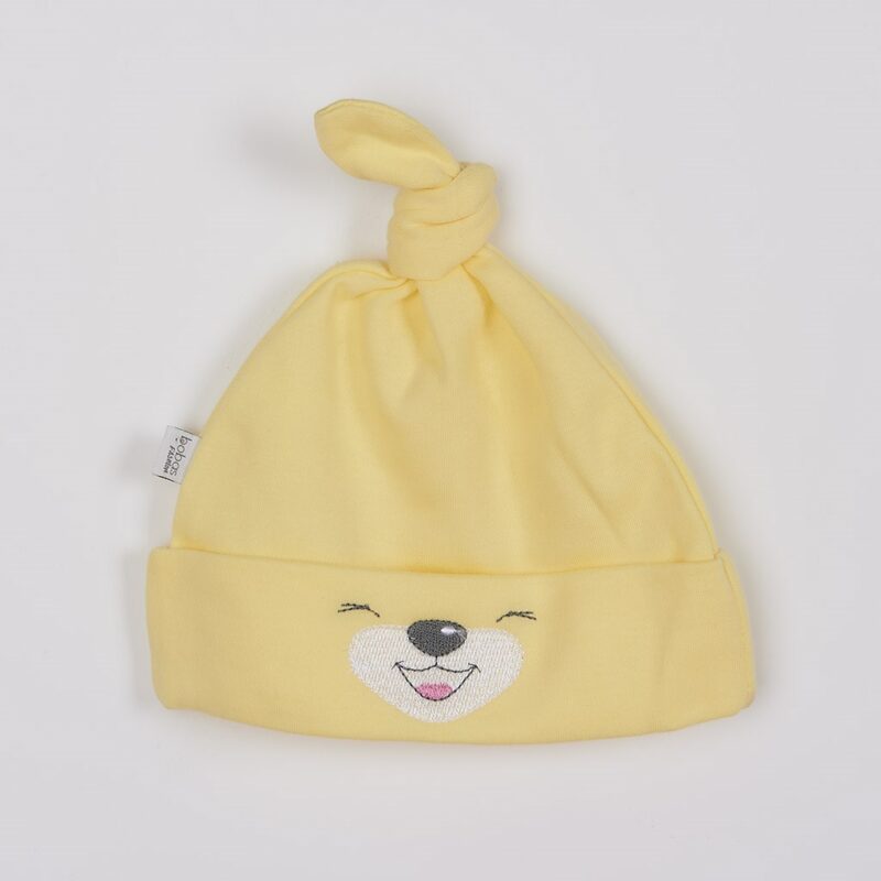 Bavlnená dojčenská čiapočka Bobas Fashion Lucky žltá