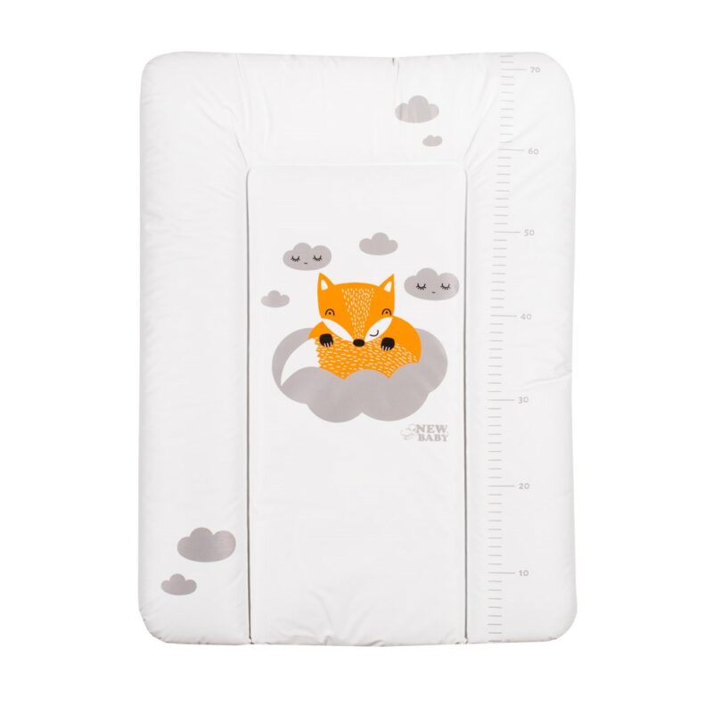 Prebaľovacia podložka mäkká New Baby Líška biela 70x50cm