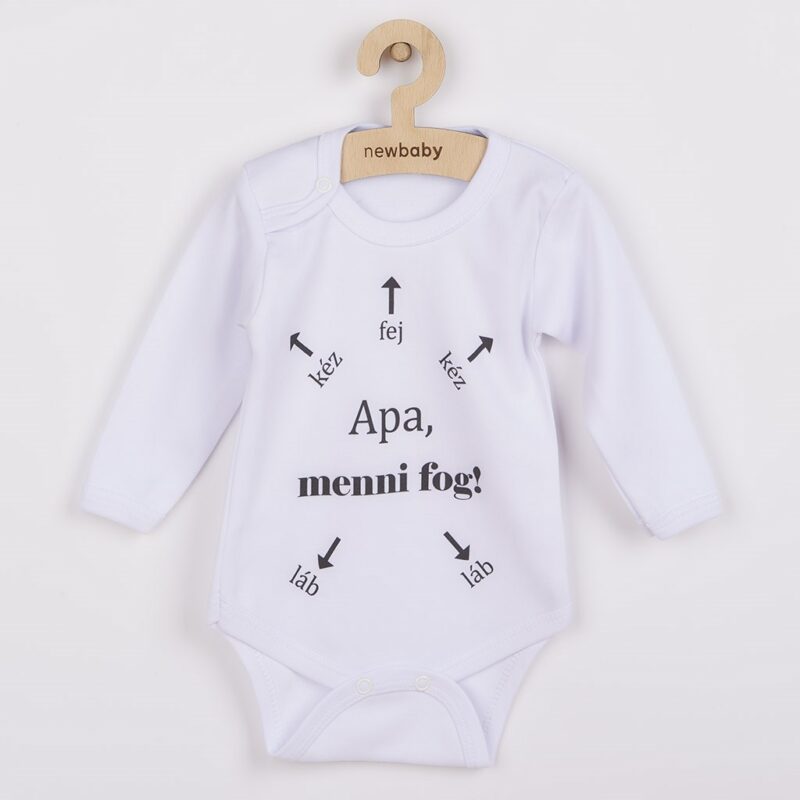 Body s potlačou New Baby Apa, menni fog!