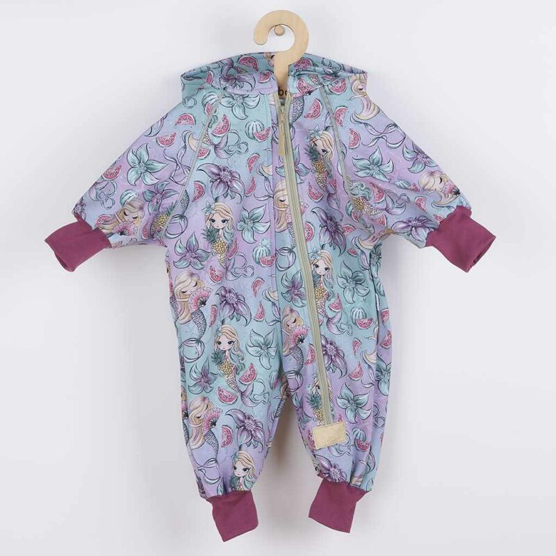 Softshellový dojčenský overal New Baby Morské panny