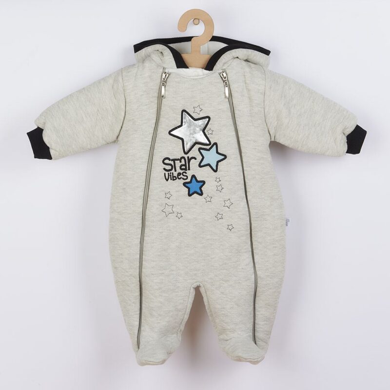 Zimná dojčenská kombinéza s kapucňou Koala Star Vibes modrá