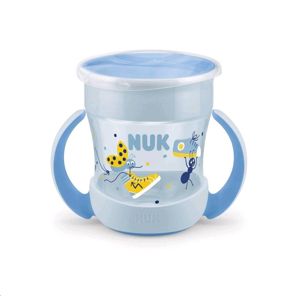 Detský hrnček Mini Magic NUK 360 ° s viečkom modrá
