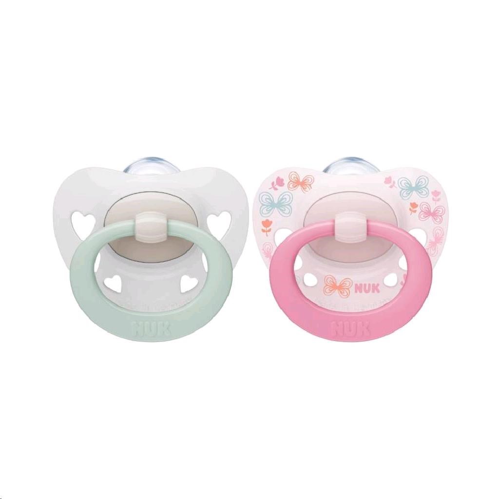 Dojčenský cumlík NUK Signature 0-6m 2ks dievča