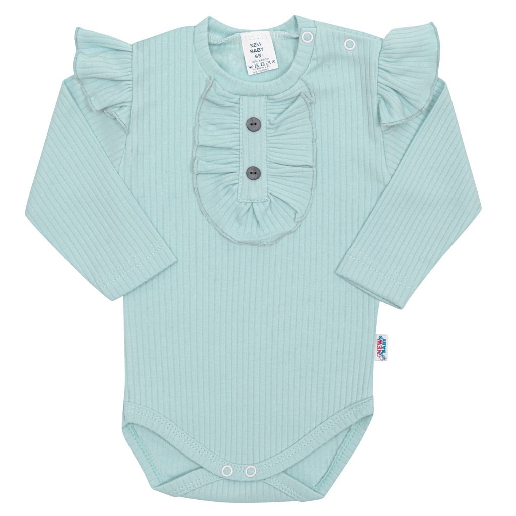 Dojčenské body New Baby Stripes ľadovo modré