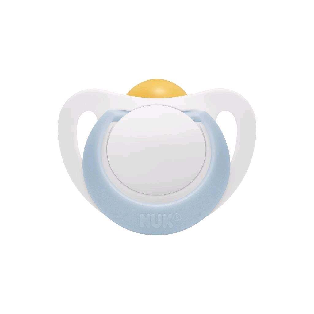 Dojčenský latexový cumlík NUK Star 0-6 m modrý