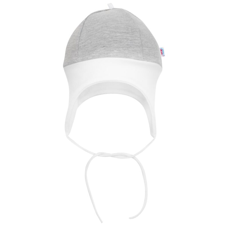 Dojčenská čiapočka New Baby The Best sivá