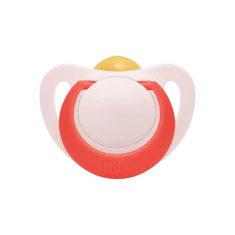 Dojčenský latexový cumlík NUK Star 18-36 m červený