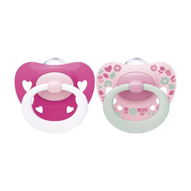 Dojčenský cumlík  NUK Signature 6-18m 2ks dievča