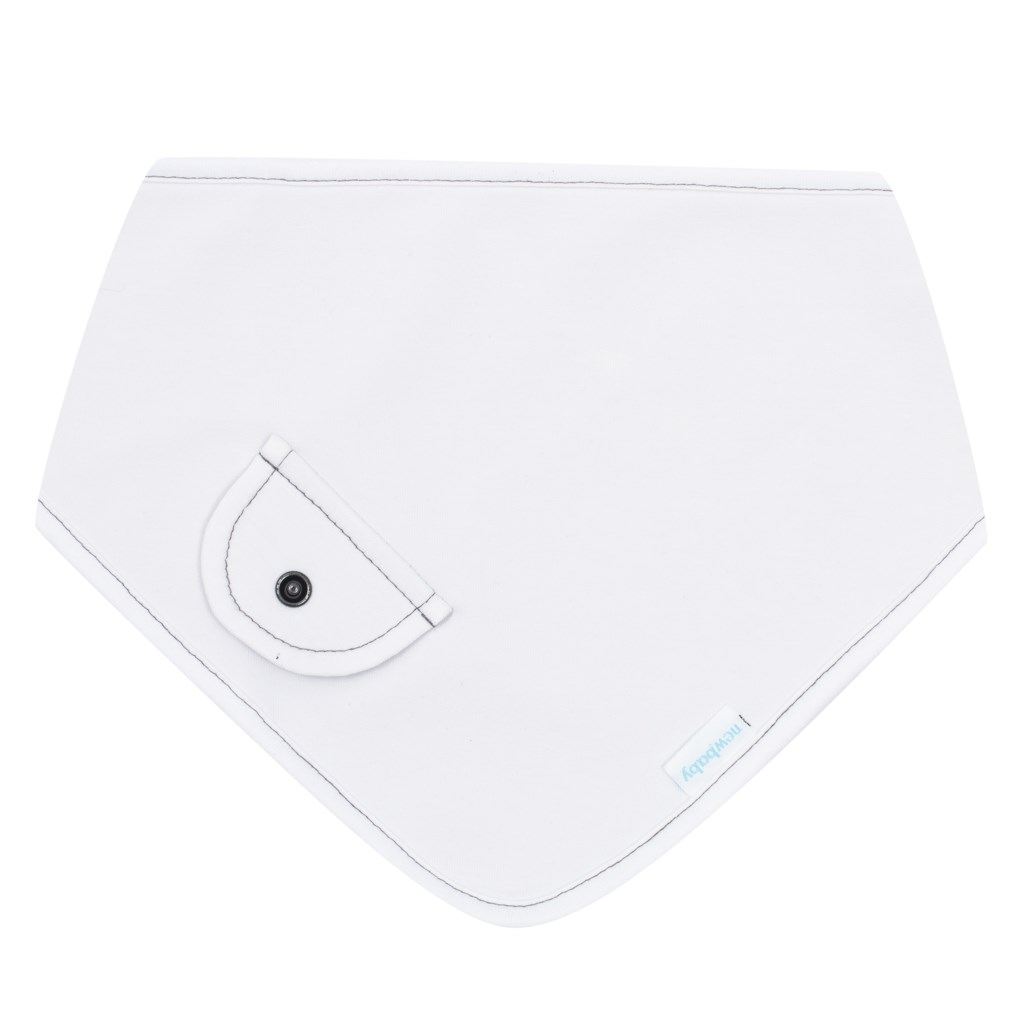 Jarná dojčenská šatka na krk New Baby Special One biela, M