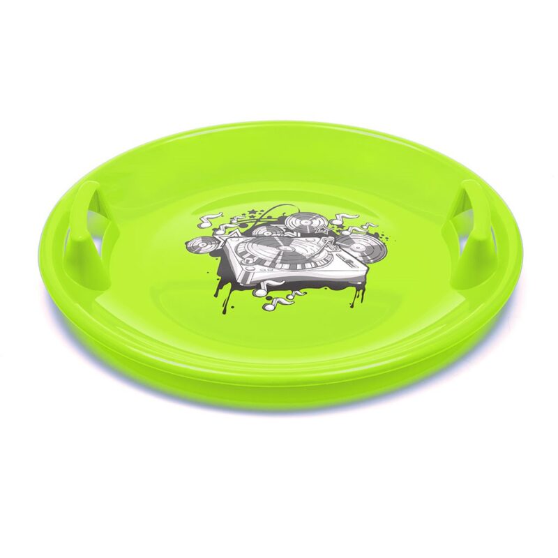 Sánkovací tanier Baby Mix 60 cm MUSIC zelený