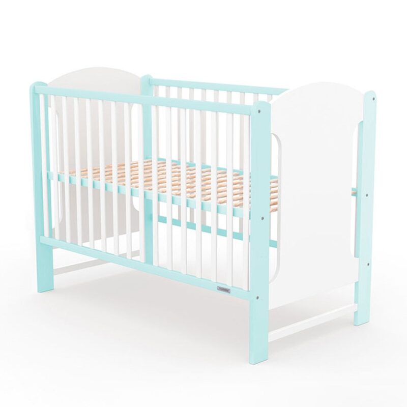 Detská postieľka New Baby ELSA bielo-mätová