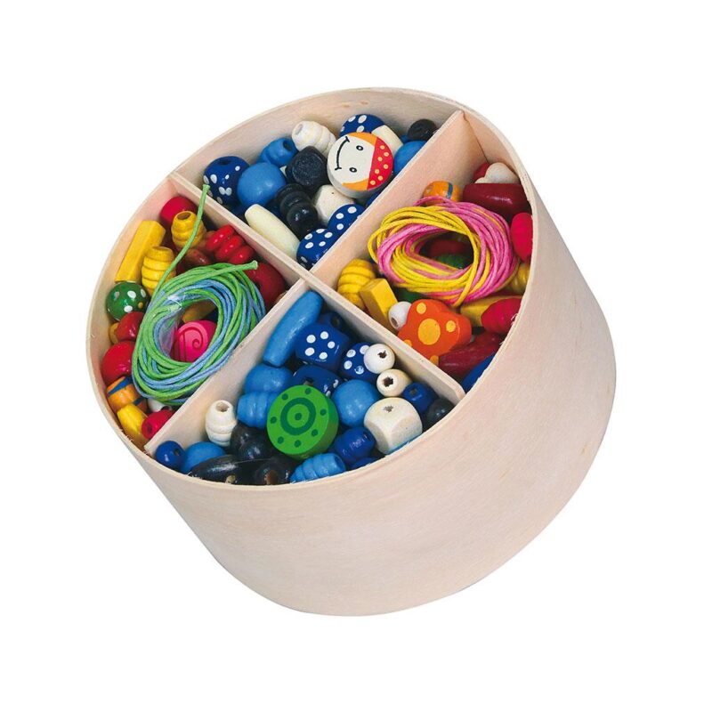 Drevená kreatívna súprava korálok Viga
