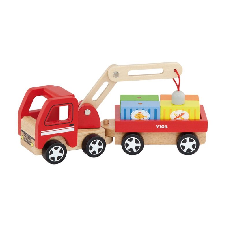 Drevený magnetický žeriav Viga