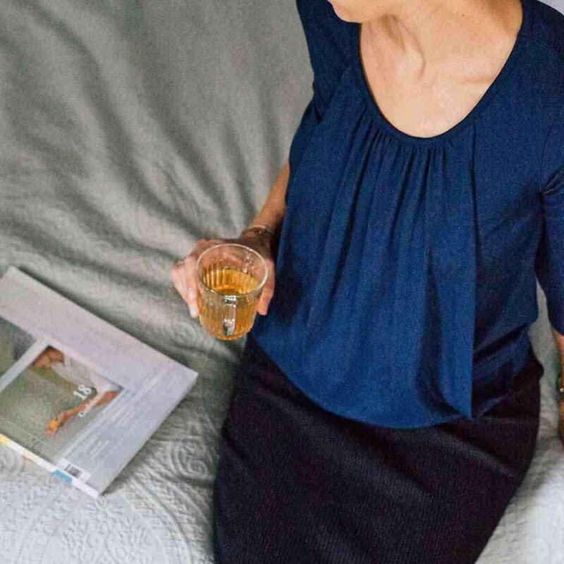 Tehotenské a dojčiace tričko Kangaroo milk & love modrá