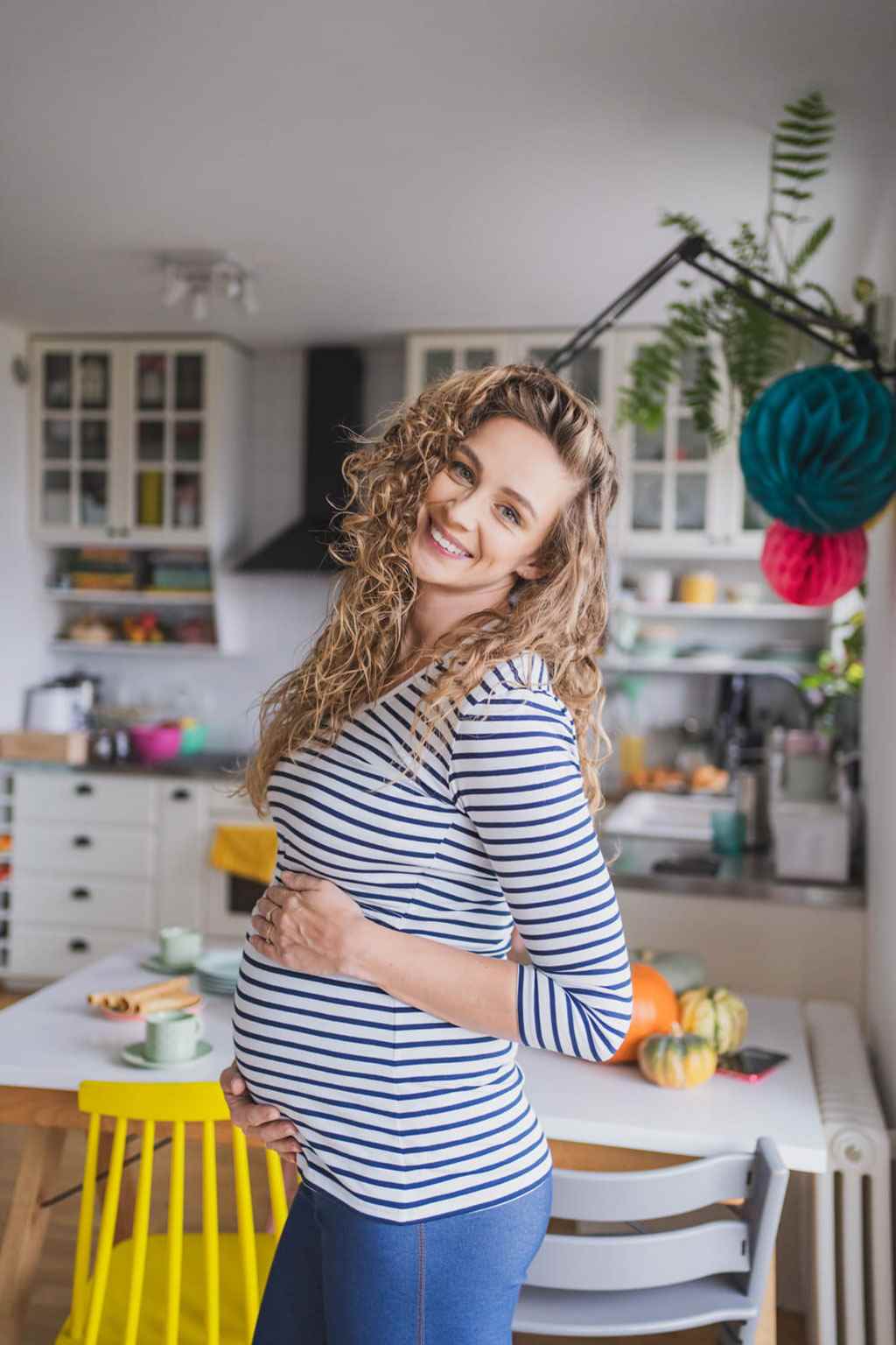 Tehotenské a dojčiace tričko Milk Shirt milk & love bielo modré pásiky