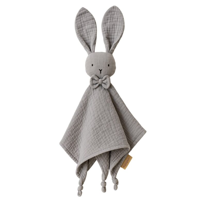 Mušelínový usínáčik New Baby Rabbit grey