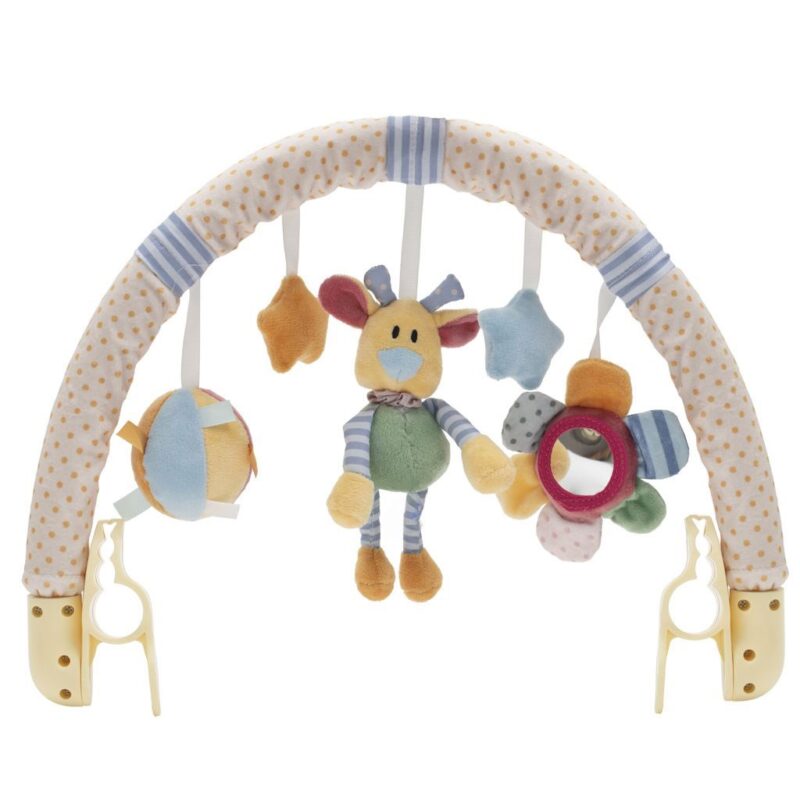 Hračka do kočíka Baby Mix květiny, medvídka a hvězdiček