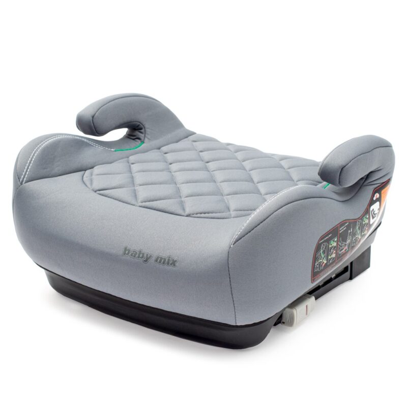 Autosedačka-podsedák BABY MIX HERO Plus ISOFIX I-SIZE grey 2025